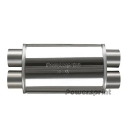 Silenziatore ovale HF-35 Ø 2x76 mm