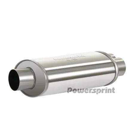 Silenziatore ovale HF-35 tubo a Y 1x63.5 mm Ø - 2x60mm Ø