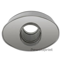 Silenziatore ovale Short Box Ø 89 mm