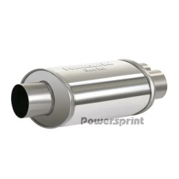 Silenziatore ovale Short Box tubo a Y 1x63.5 mm Ø - 2x50mm Ø