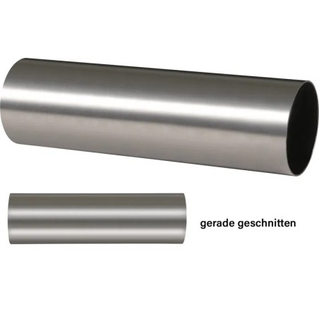 Terminale di scarico dritto in acciaio inox 50 mm Ø