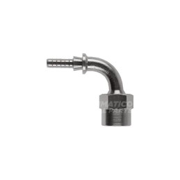 Raccordo a tubo 90° femmina BSP con Collare a Graffare