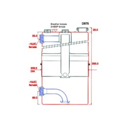 Tanica Carter Secco MOCAL 18.6L 24x1.3x40.64cm