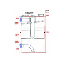 Tanica Carter Secco MOCAL 14.4L 20.95x41.91cm