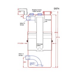 Tanica Carter Secco MOCAL 7.6L 16.51x35.56cm