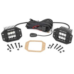 Luci a LED da 2" quadrate con montaggio a incasso