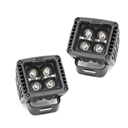 Luci a LED 2 "quadrate ambra DRL