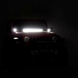 Luci a LED 2 "quadrate ambra DRL