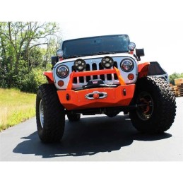 Luci LED rotonde nere TS4000 da 7".