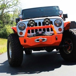 Luci LED rotonde nere TS4000 da 7".