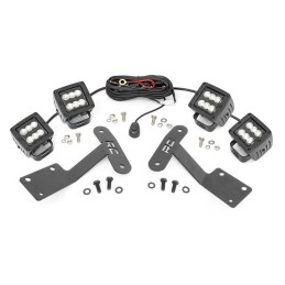 Kit parabrezza inferiore LED 2" Flood Beam Black Series