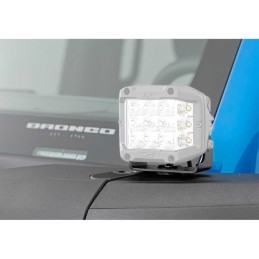 Luci a LED 2 "quadrate bianche DRL