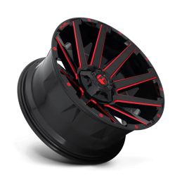 Cerchio in Lega D643 Contra Nero Lucido Tinta Chiara Rosso