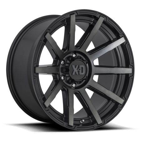 Cerchio in Lega XD847 Outbreak Nero Satinato con Tinta Grigia