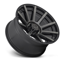 Cerchio in Lega XD847 Outbreak Nero Satinato con Tinta Grigia