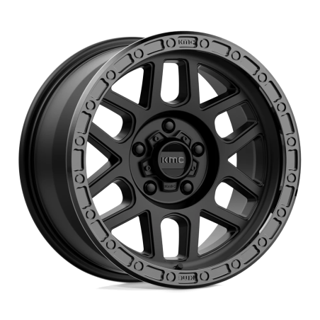 Cerchio in Lega KM544 MesaNero Satinato con Labbro Nero Lucido