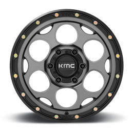 Cerchio in Lega KM541 Dirty Harry Grigio Satinato con Labbro Nero