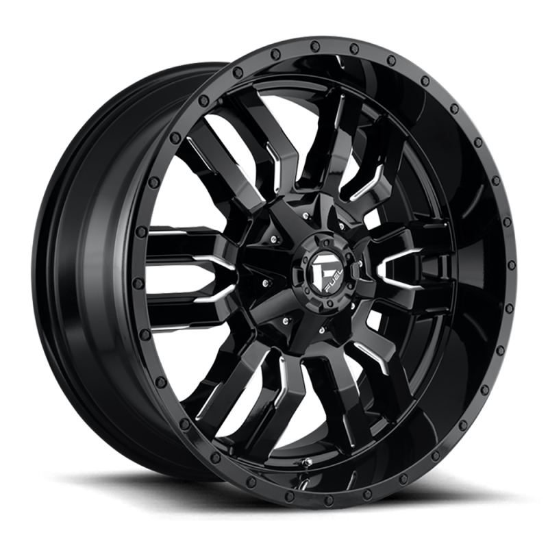 Cerchio in Lega D595 Sledge Nero Lucido Fresato