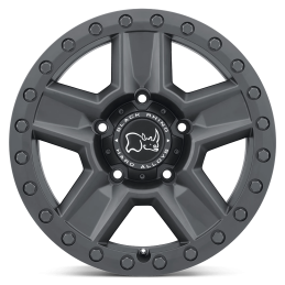 Cerchio in Lega Nero Opaco Ravine