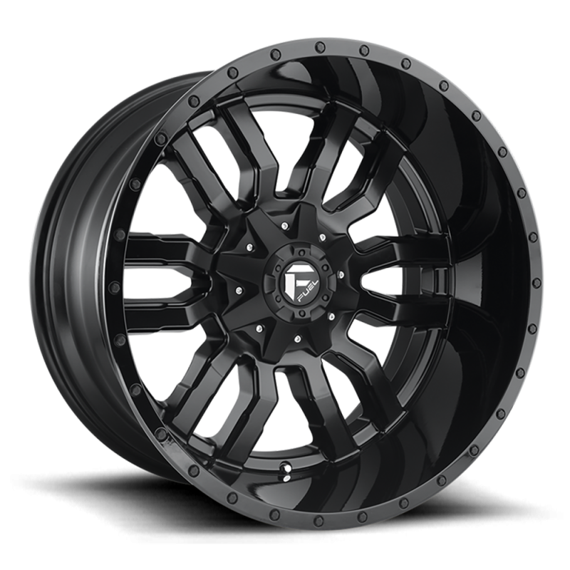 Cerchio in Lega D596 Sledge Nero Lucido/Labbro Nero Lucido