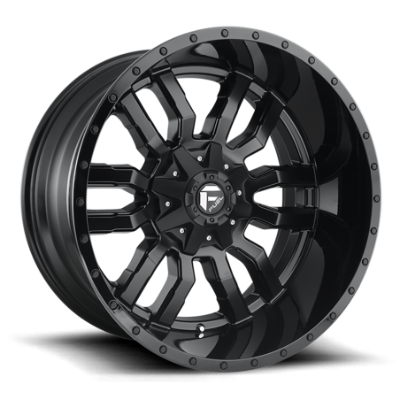 Cerchio in Lega D596 Sledge Nero Lucido/Labbro Nero Lucido