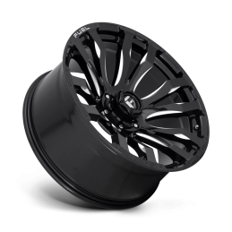 Cerchio in Lega D673 Blitz Nero Lucido Fresato