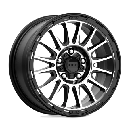 Cerchio in Lega KM542 Impact Nero Satinato Lavorato