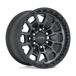 Cerchio in Lega KM718 Summit Nero Satinato con Tinta Grigia