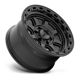 Cerchio in Lega KM548 Chase Nero Satinato con Labbro Nero Lucido