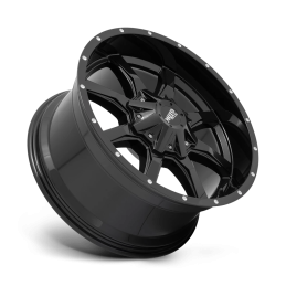 Cerchio in Lega MO970 Nero Lucido con Labbro Fresato