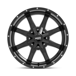 Cerchio in Lega MO970 Nero Lucido con Labbro Fresato