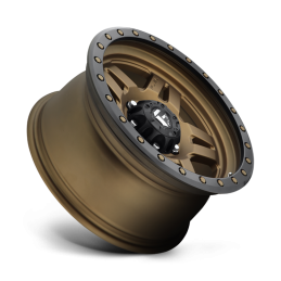 Cerchio in Lega D583 Anza Bronzo Opaco Anello Nero Perla