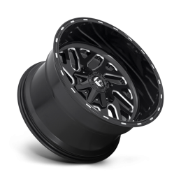 Cerchio in Lega D581 Triton Nero Lucido Fresato