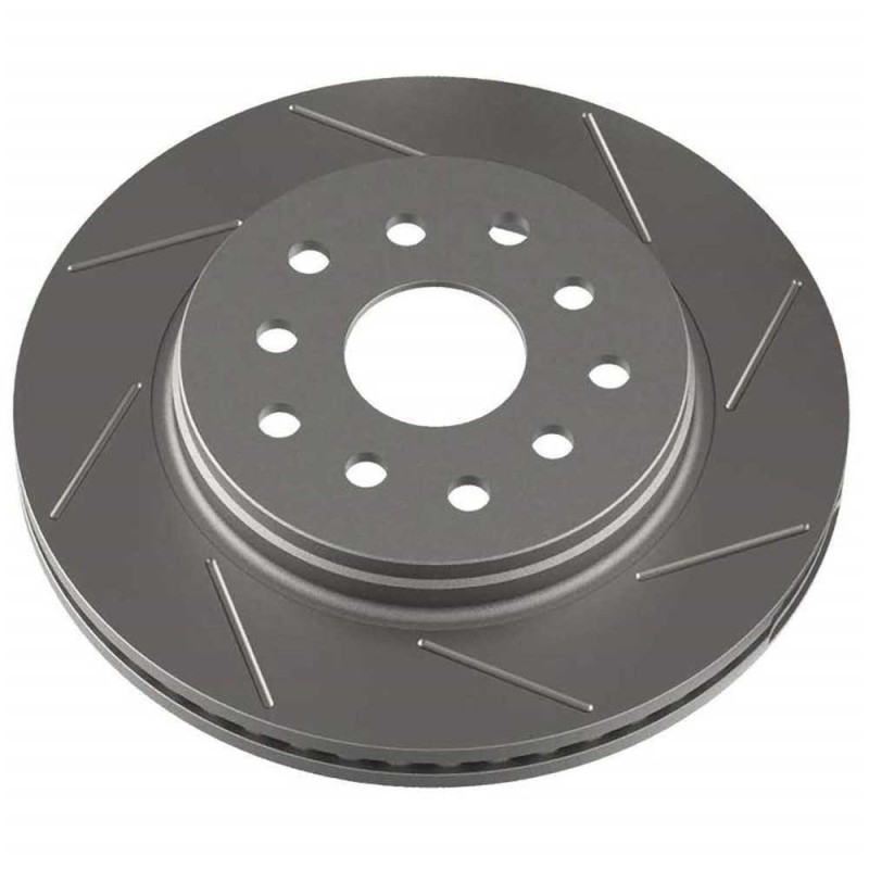 Rotore freno anteriore scanalato lato guida