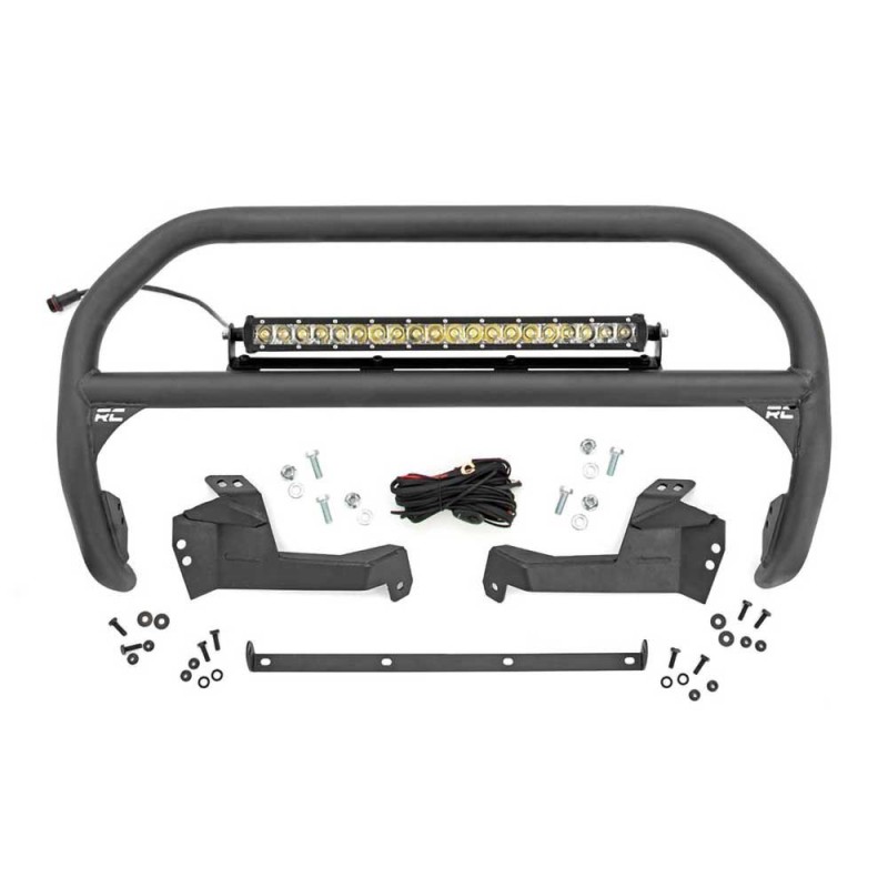 Bull bar con barra luminosa a LED 20" Chrome Series