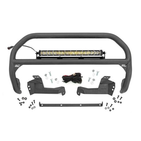 Bull bar con barra luminosa a LED 20" Chrome Series