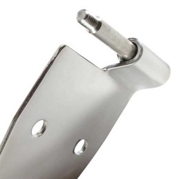 Set di cerniere per porta in acciaio inox