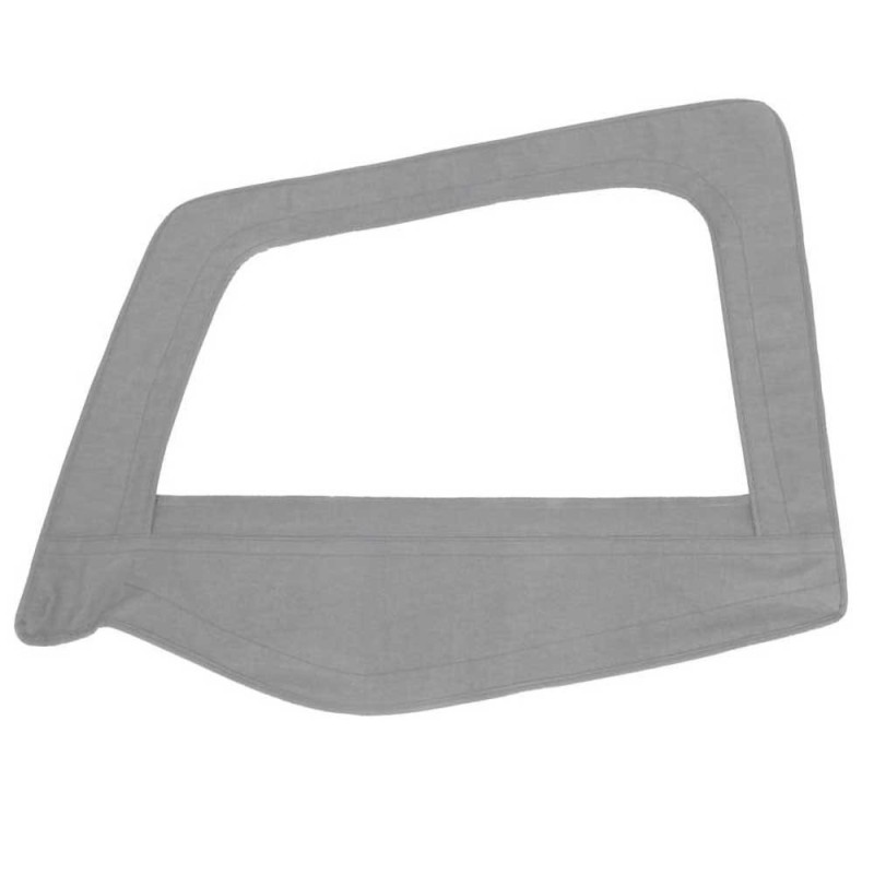 Rivestimento porta con cornice e finestra Grey Denim lato conducente