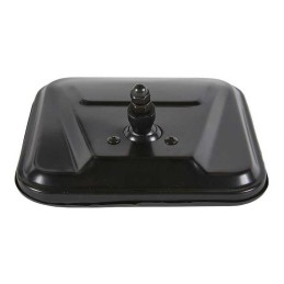 Specchi retrovisori in acciaio nero