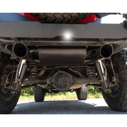 Scarico performante a doppia uscita nero