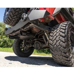 Scarico performante a doppia uscita nero