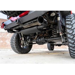 Scarico performante a doppia uscita nero