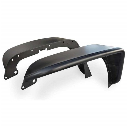 Parafanghi anteriori in acciaio nero copertura standard Crusher