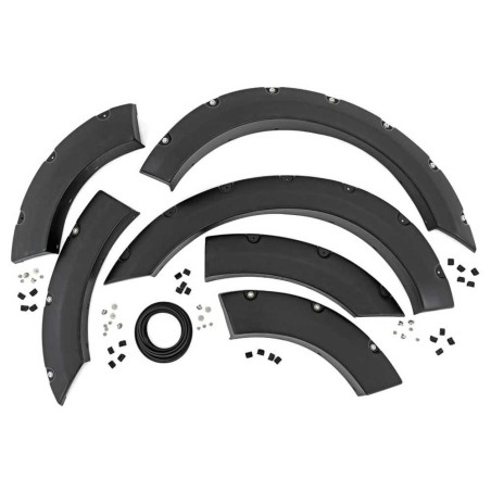 Parafanghi anteriori e posteriori rivetti cromati Pocket