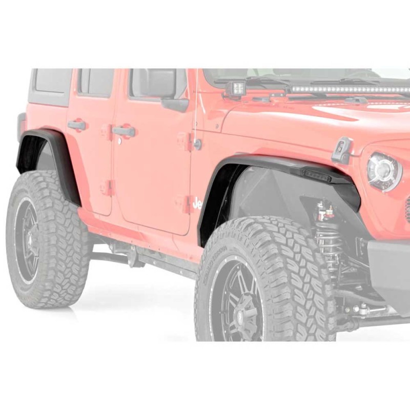 Parafanghi piatti anteriori e posteriori