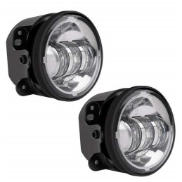 Fendinebbia a LED rotondi cromati 4,5" 6145 J Series