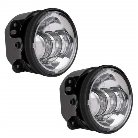 Fendinebbia a LED rotondi cromati 4,5" 6145 J Series