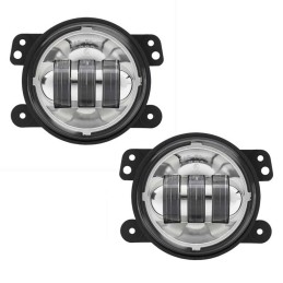 Fendinebbia a LED rotondi cromati 4,5" 6145 J Series
