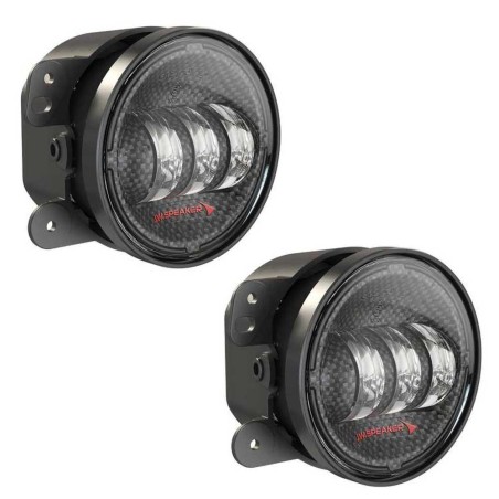 Fendinebbia a LED rotondi in carbonio 4" 6145 J2 Series