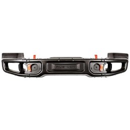 Paraurti anteriore interamente in acciaio con piastra per verricello